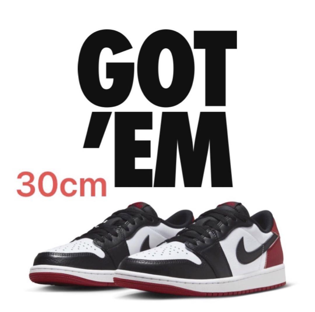 Air Jordan 1 Retro Low  Black Toe