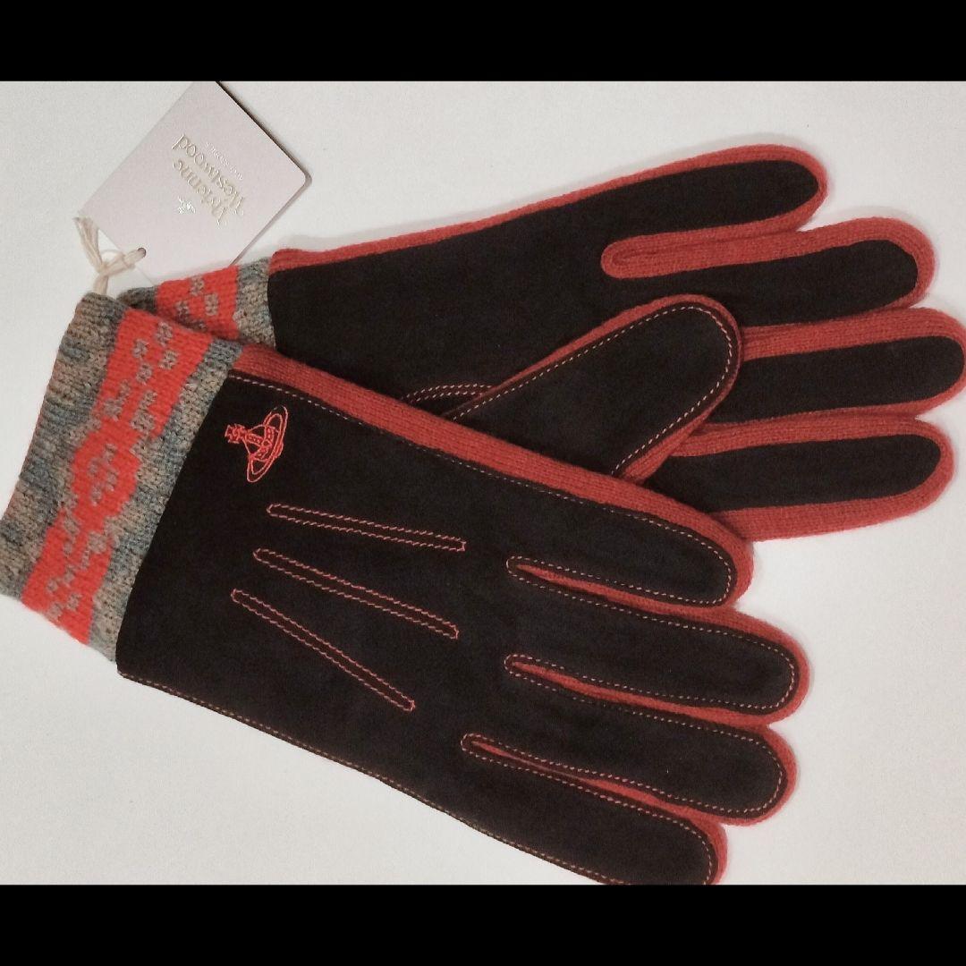 ㊼希少 新品【ヴィヴィアンウエストウッド】羊革 手袋 Vivienne グローブ