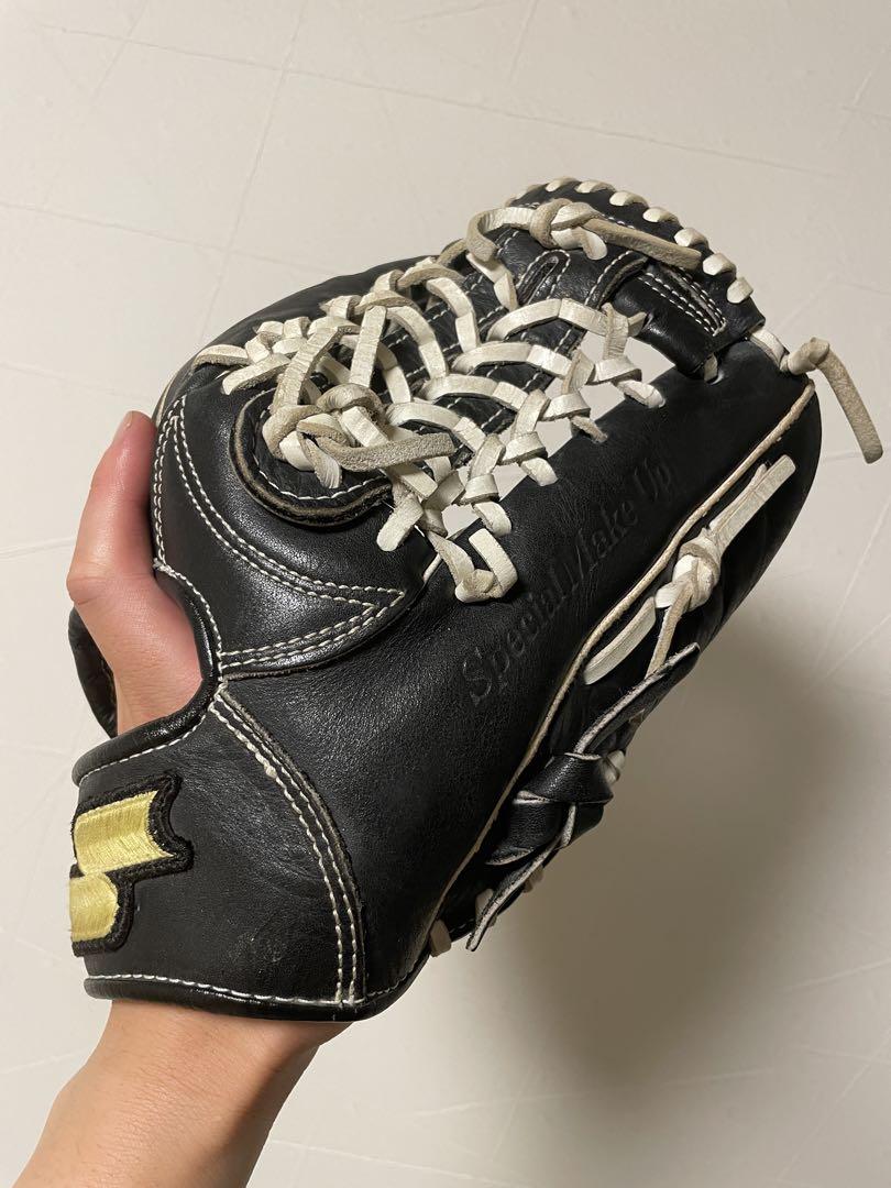 【美品】SSK エスエスケー　軟式野球用　内野手用 黒色　白色　グローブ　野球