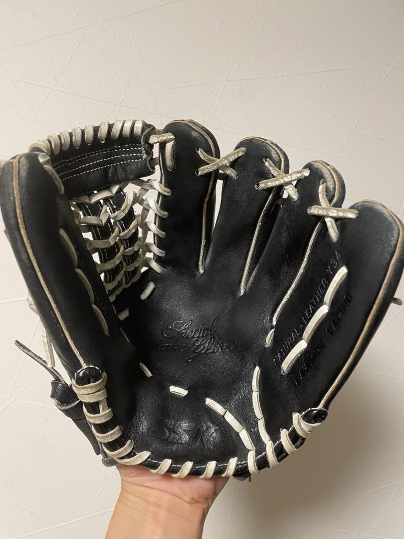 【美品】SSK エスエスケー　軟式野球用　内野手用 黒色　白色　グローブ　野球