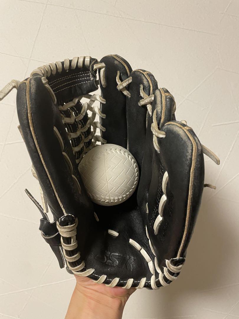 【美品】SSK エスエスケー　軟式野球用　内野手用 黒色　白色　グローブ　野球