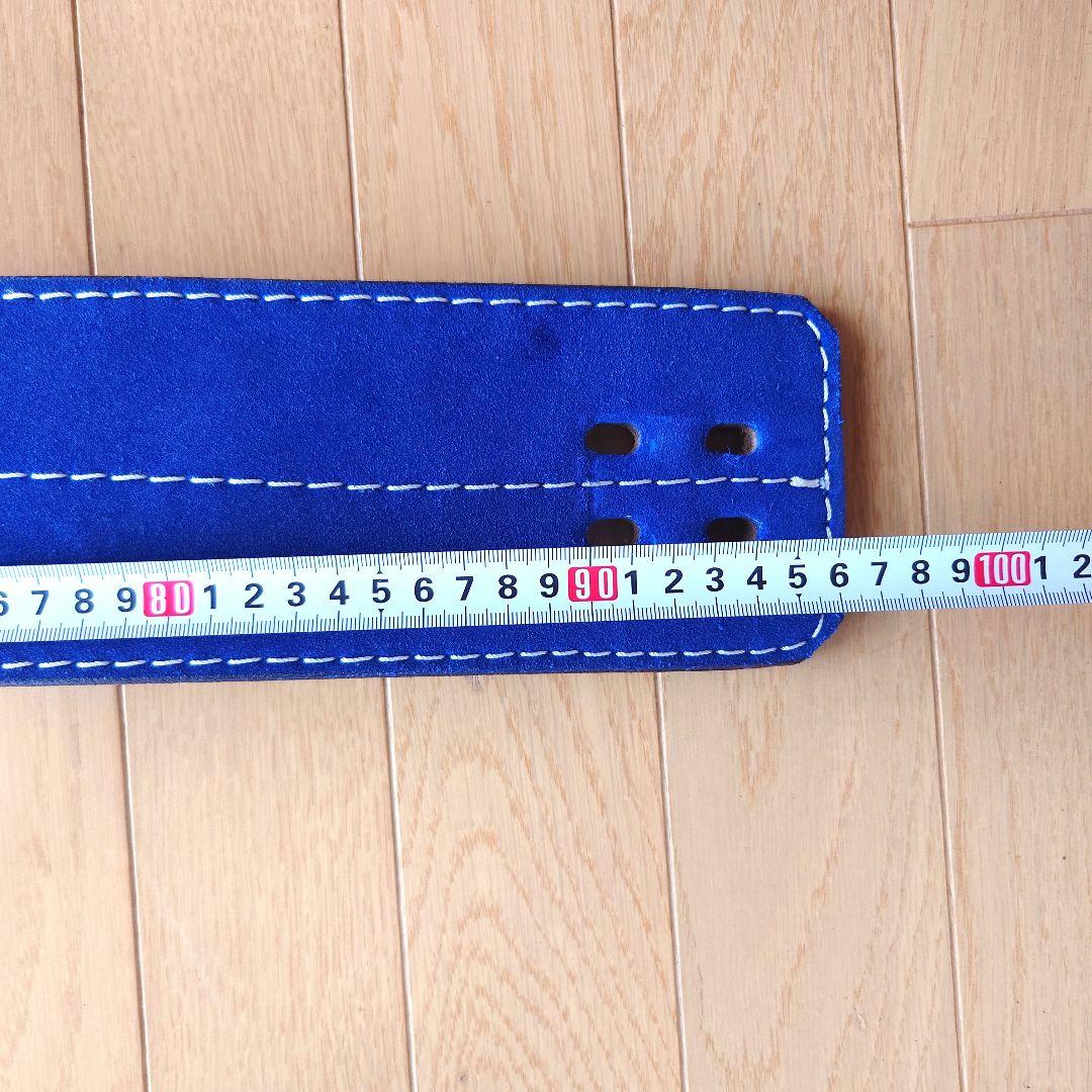 青スエード トレーニングパワーベルト 約100cm