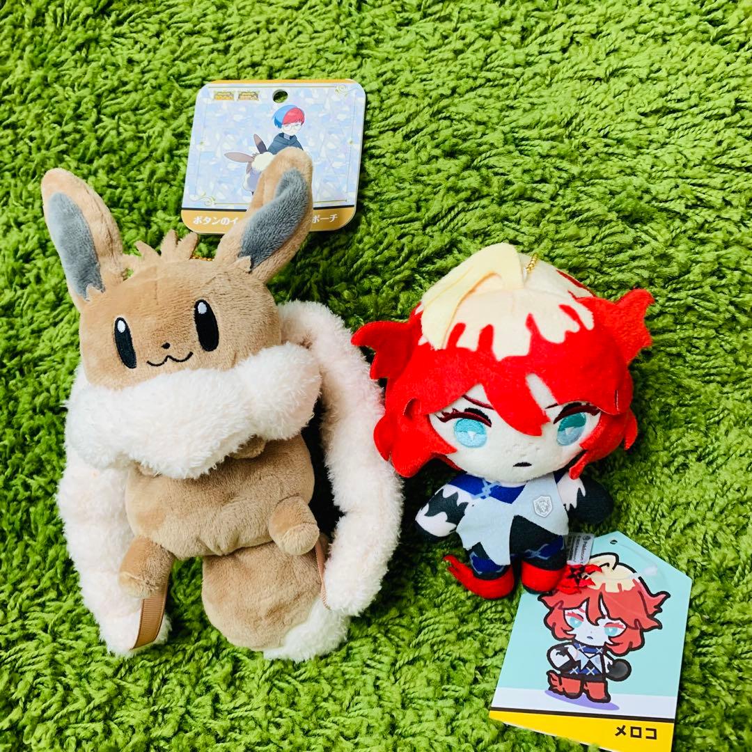ポケモンセンター ボタンのイーブイリュック型ポーチ&メロコマスコット