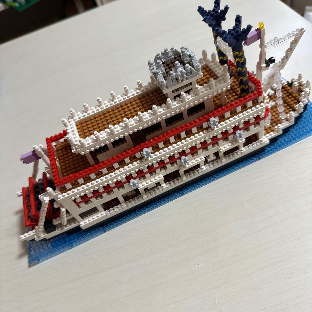 蒸気船マークトウェイン号 ナノブロック目立った傷や汚れなし YUZUMIYA_COM