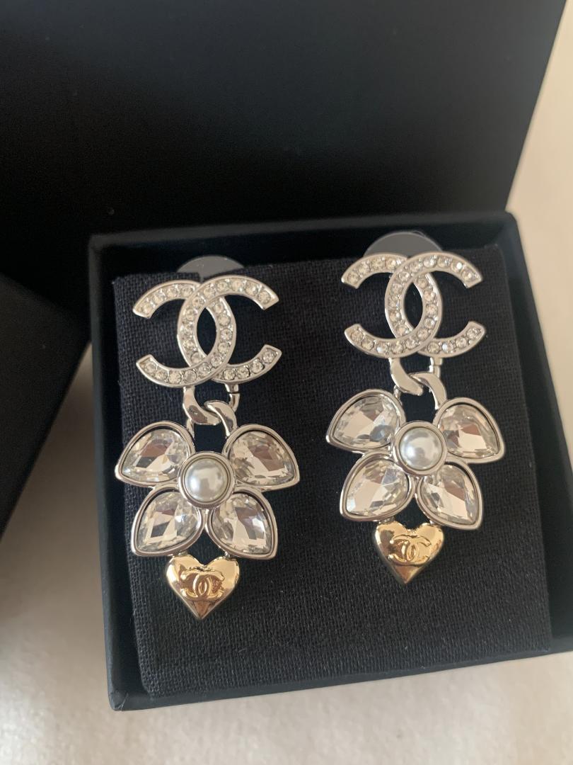 CHANEL ピアス ココマーク ハート ABE451