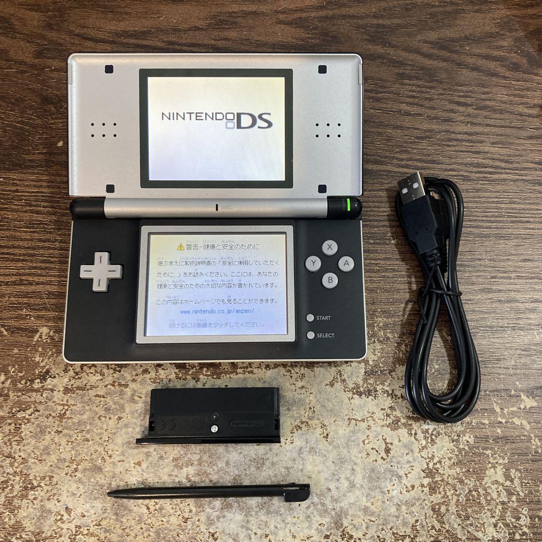 ☆充電器付き☆Nintendo ニンテンドーDS Lite ブラック×シルバー