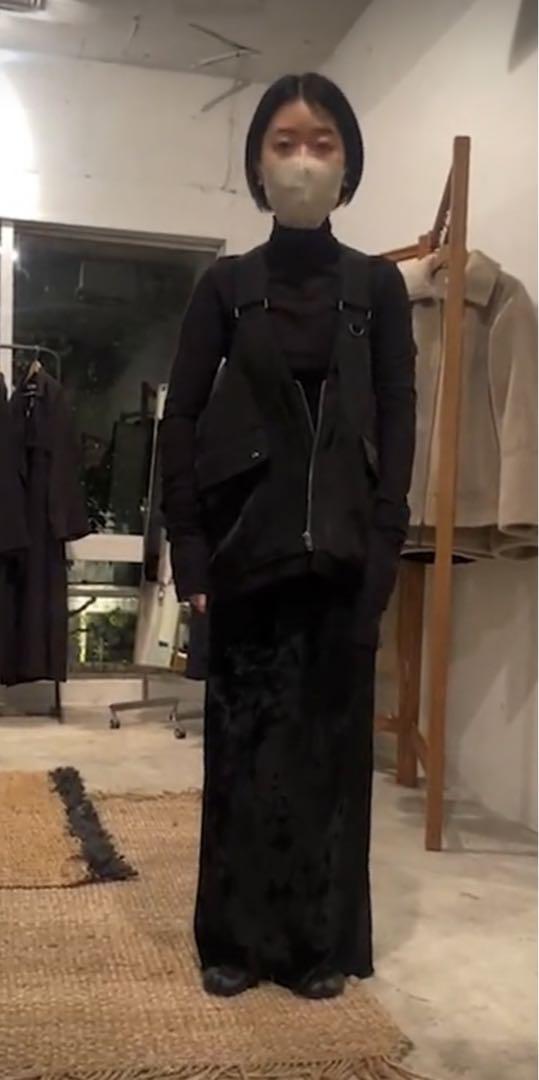ENOF twill bag vest black ベスト