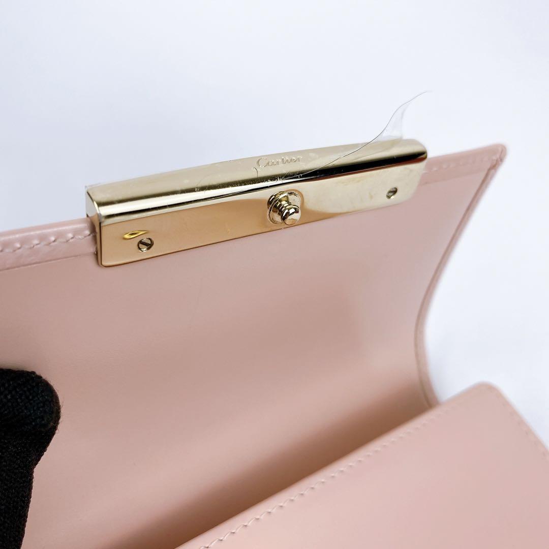 Cartier カルティエ ラブコレクション 三つ折り財布 ピンク 箱付き 画像8