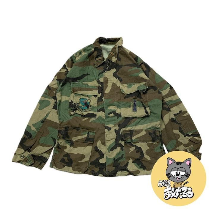 ノーブランド 古着 ジャケット 迷彩 カモフラージュ S