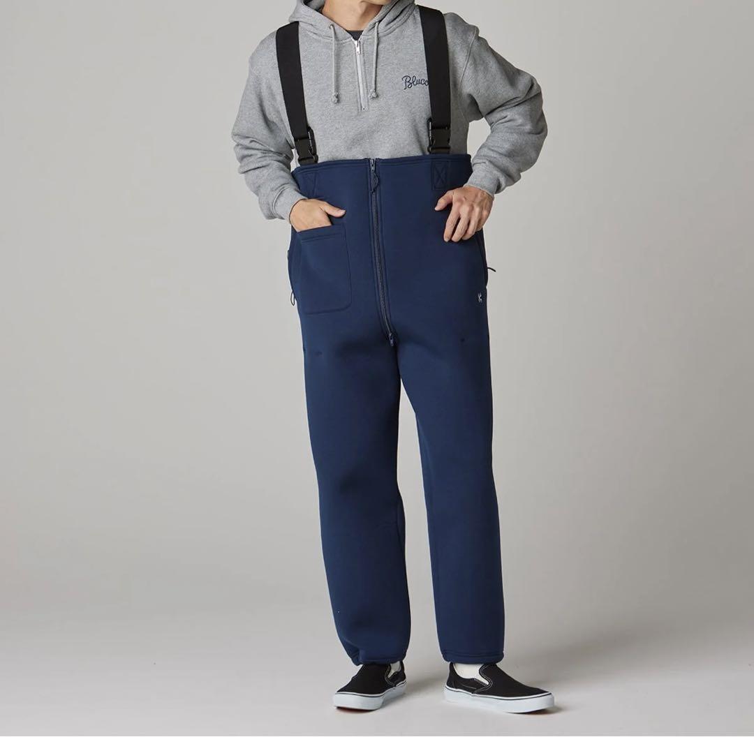 BLUCO/ブルコ　BONDING KNIT OVERALL ネイビー　L