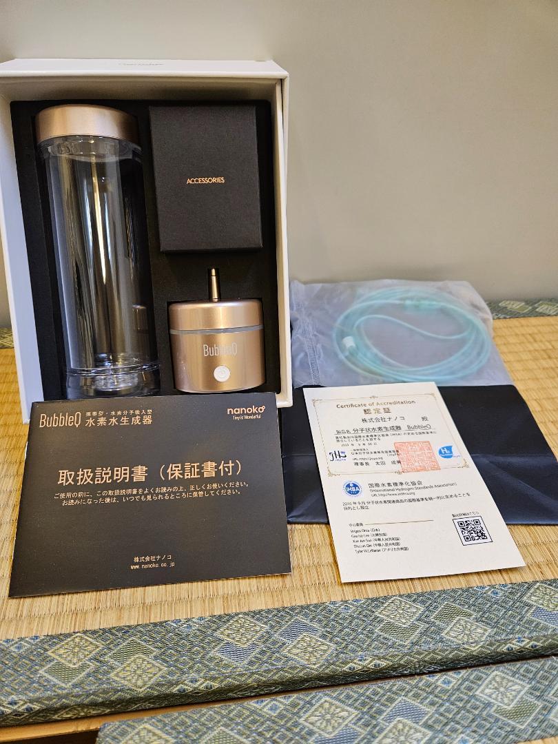 Nanoko 水素分子生成器 ( 水素吸引器 )BubbleQ-30　新品未使用
