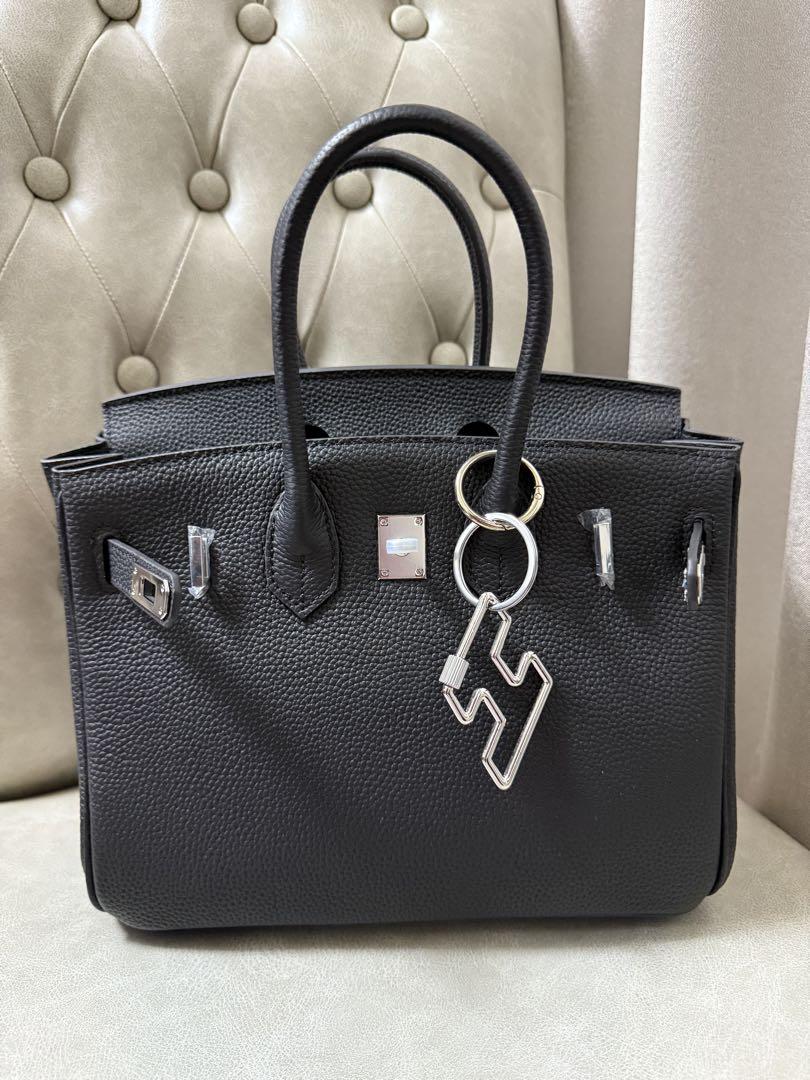 HERMES Birkin 25 Hand Bag Togo Black Purse 90281964 | eBay