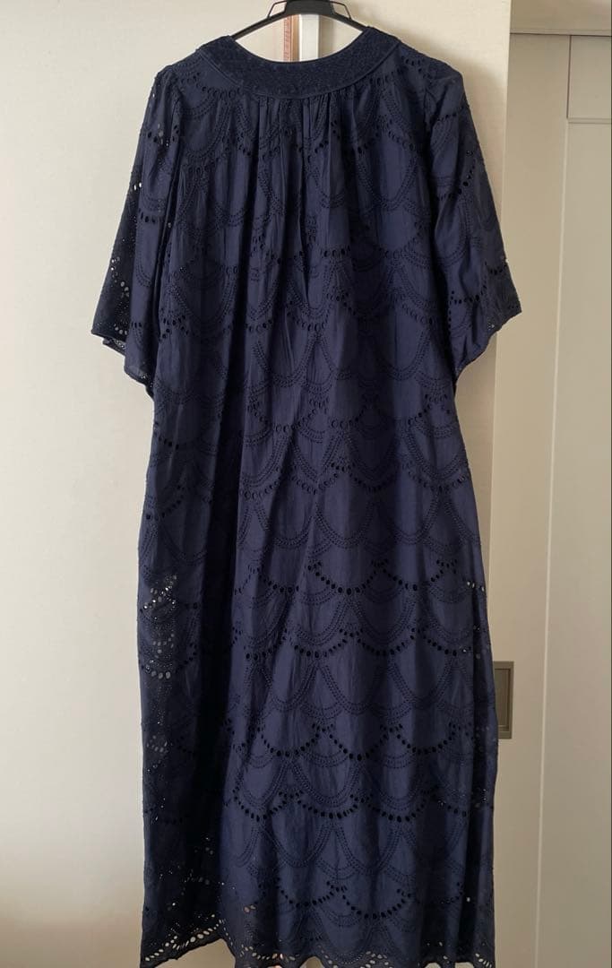 ヌキテパ Cotton Voile Dot Hemla Dress