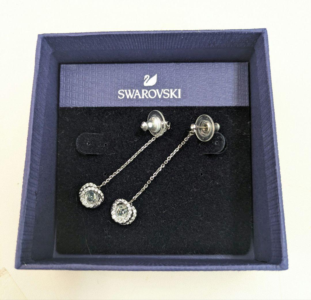 【スワロフスキー】SWAROVSKI Generation ドロップピアス美品