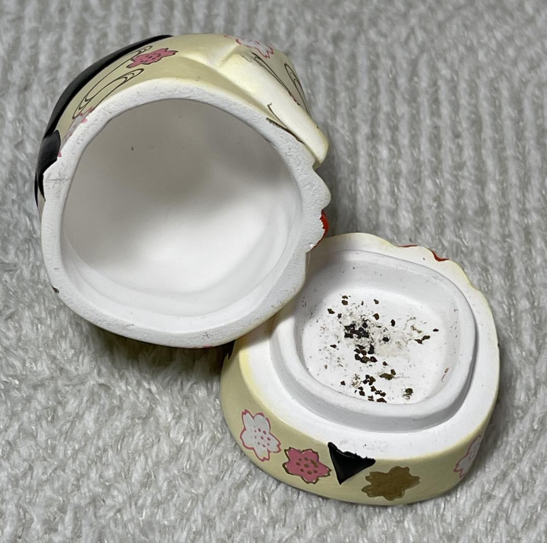 I007☆平安錦染造 色絵お福 香合 京焼 茶道具 共箱入り - メルカリ