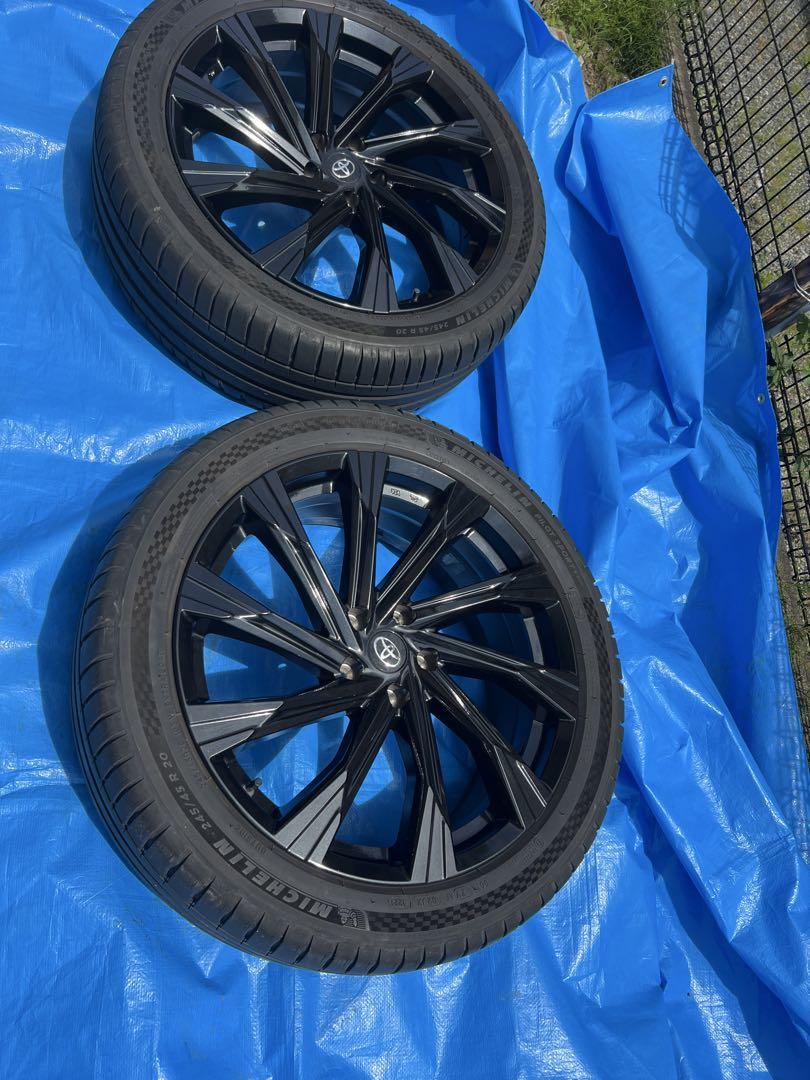 ハリアー80 GRホイール、タイヤセット20インチ　中古4本