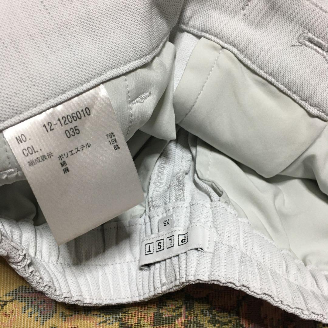 ほぼ新品＊雑誌掲載 PLST 上品見え＊ リネンブレンドスティックパンツ O89