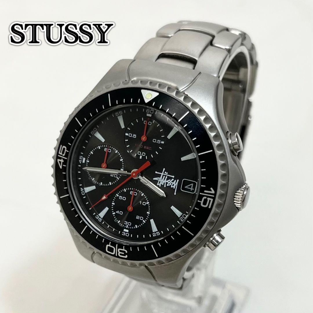 【稼働】 STUSSY LIMITED EDITON クロノグラフ 腕時計