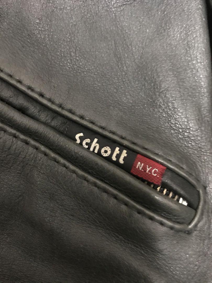 【超シブッ！】Schott ダブルブレスト レザーライダース