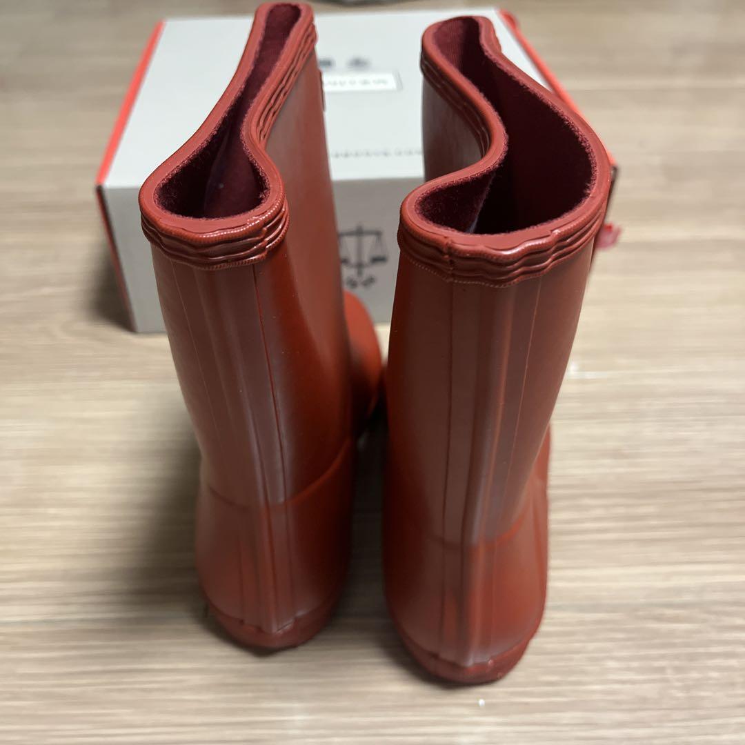 HUNTER レインシューズ　20cm 赤 HUNTER レインシューズ 20cm 赤