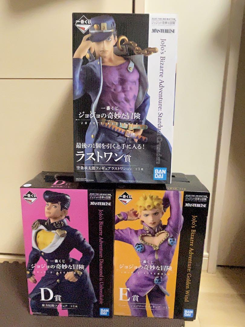 一番くじ ジョジョの奇妙な冒険 空条承太郎 ジョルノ・ジョバァーナ ジョジョ 一番くじ フィギュア 空条承太郎 東方仗助 ジョルノ