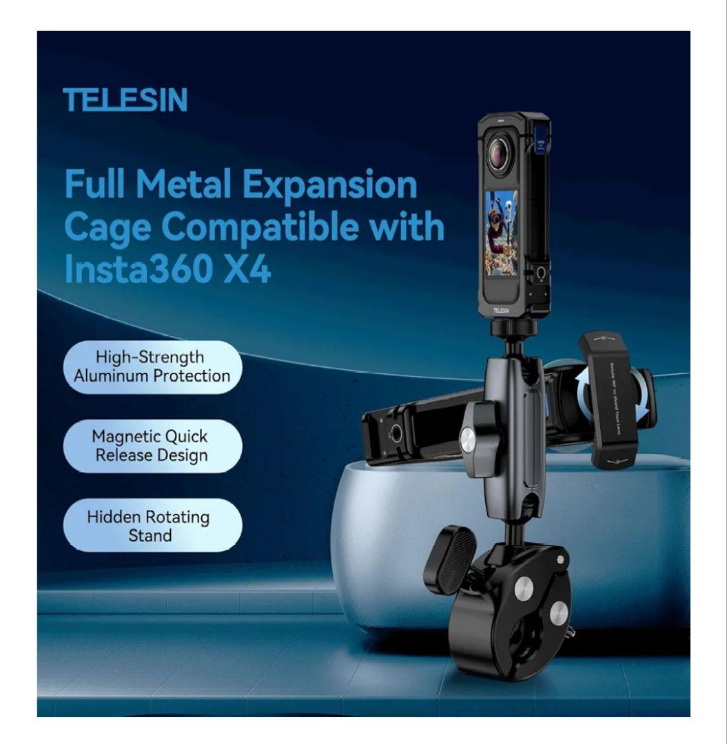 新品 TELESIN Insta360 X4 フルメタルケージ フレーム