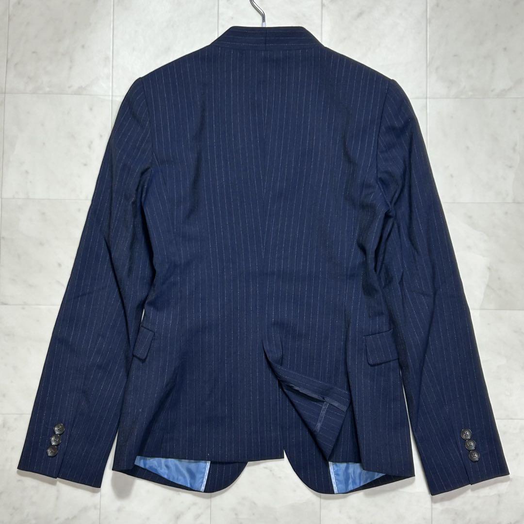 美品✨ORIHICA シルク混 ウォッシャブル スーツ セットアップ ノーカラー 美品✨ORIHICA シルク混 ウォッシャブル スーツ セットアップ