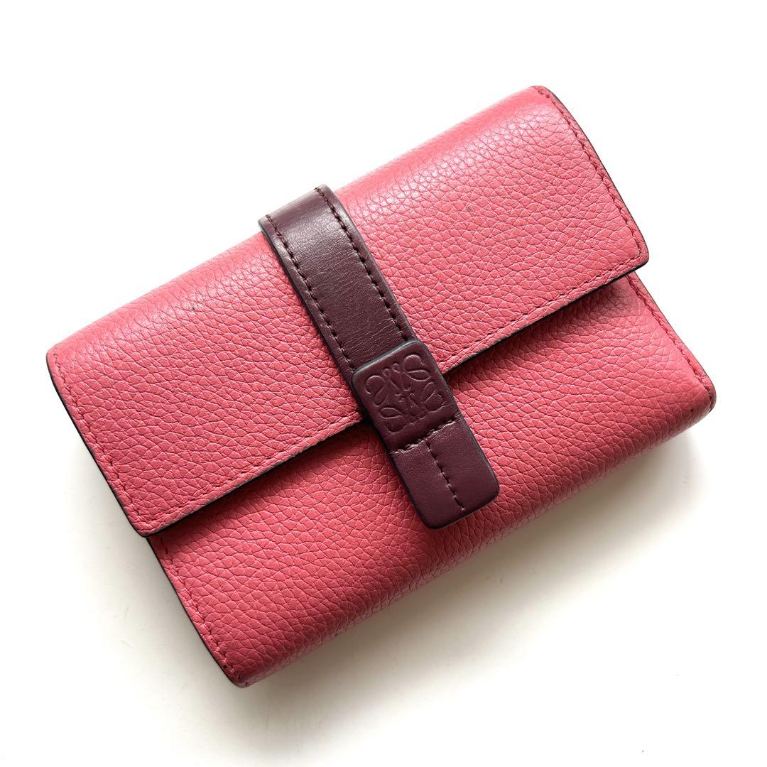 LOEWE(ロエベ) 3つ折り財布 - ピンク レザー
