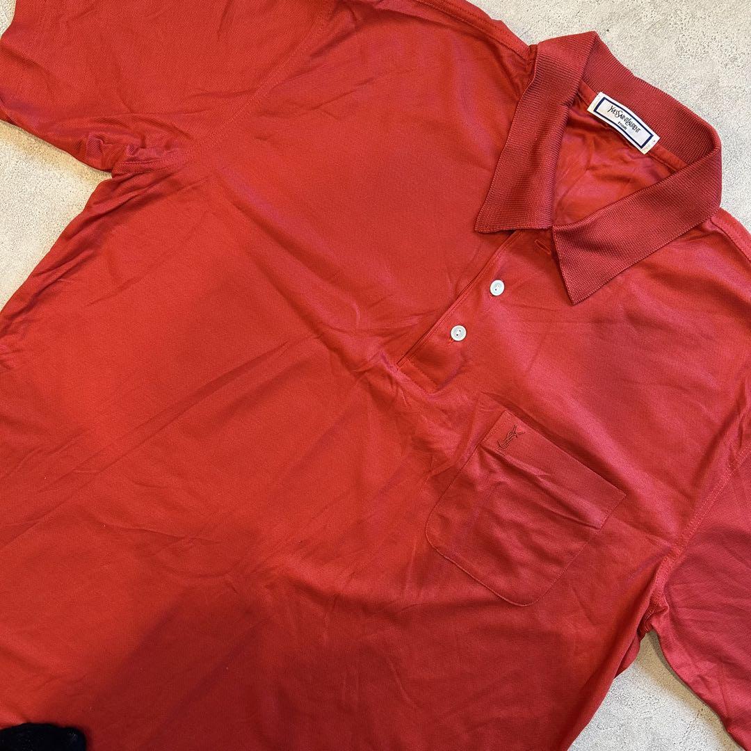 品質のいい 半袖 ポロシャツ 赤 vintage 00's 胸ポケット付き メルカリ - メンズウェア