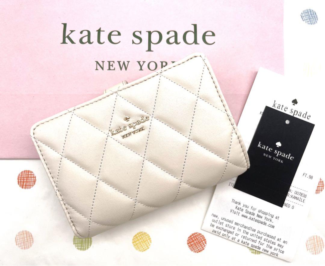 新品 ケイトスペード Kate spade 折財布 財布 クリーム 白