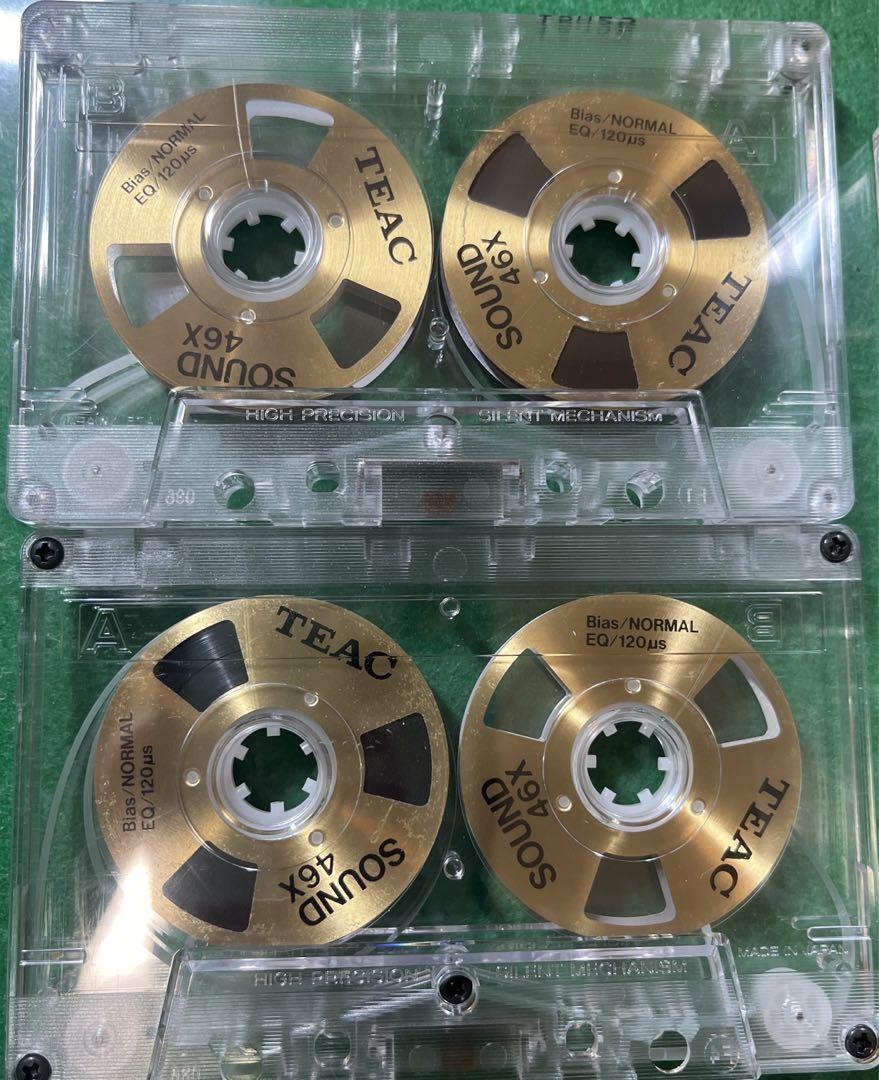2本セット金TEAC オープンリール型 カセットテープ