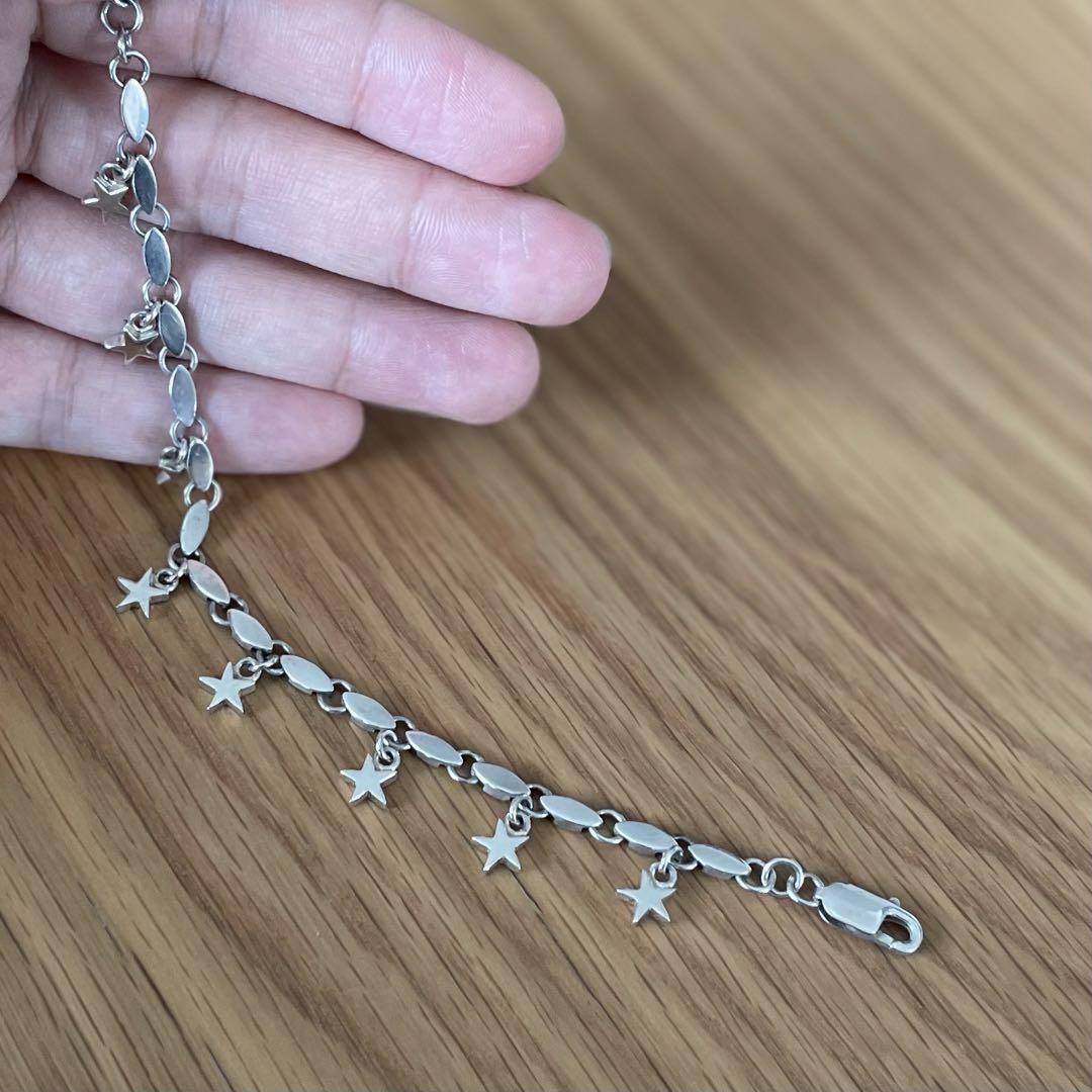 アクセサリー vintage silver925 star charm bracelet