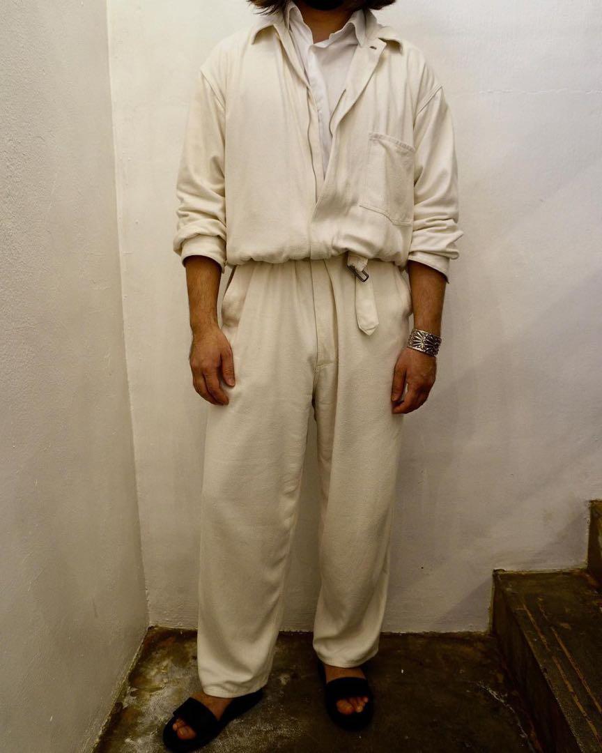 comoli シルクネップ オールインワン　ECRU