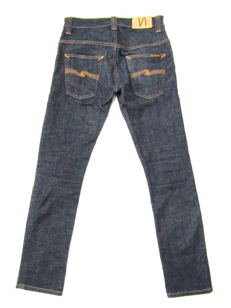 ヌーディージーンズシンフィン▼ストレッチスキニーデニム▼濃紺▼28▼W約74cm