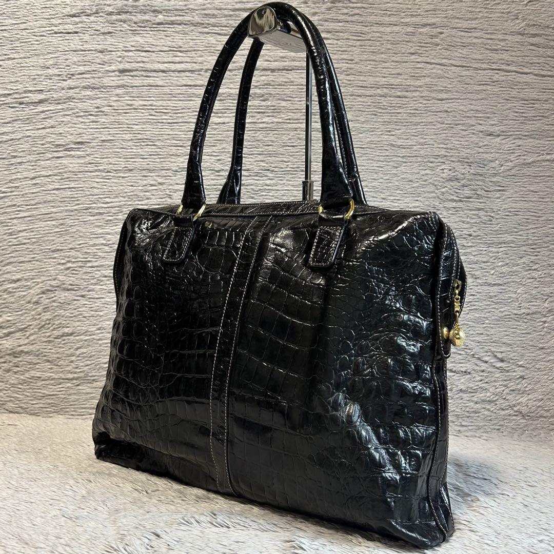 GIANFRANCO FERRE ジャンフランコフェレ クロコ 型押レザー
