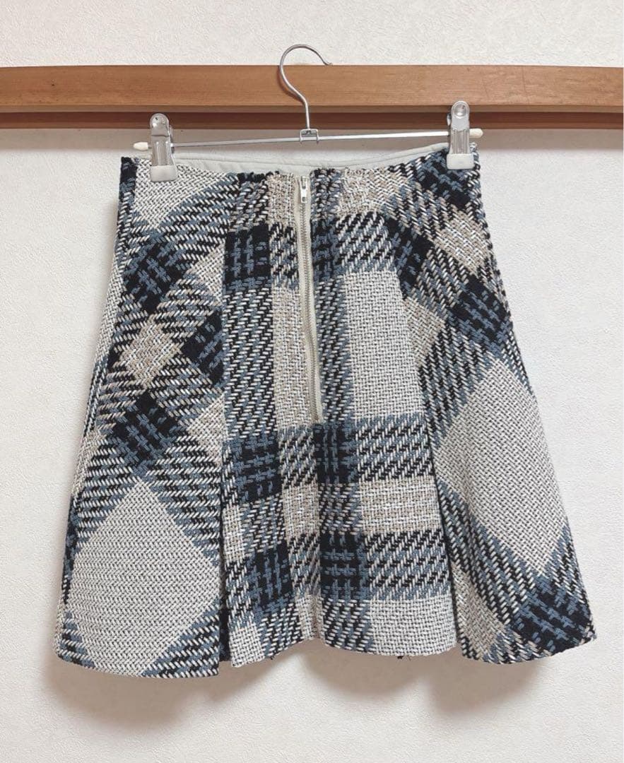 ロービングチェックミニスカート