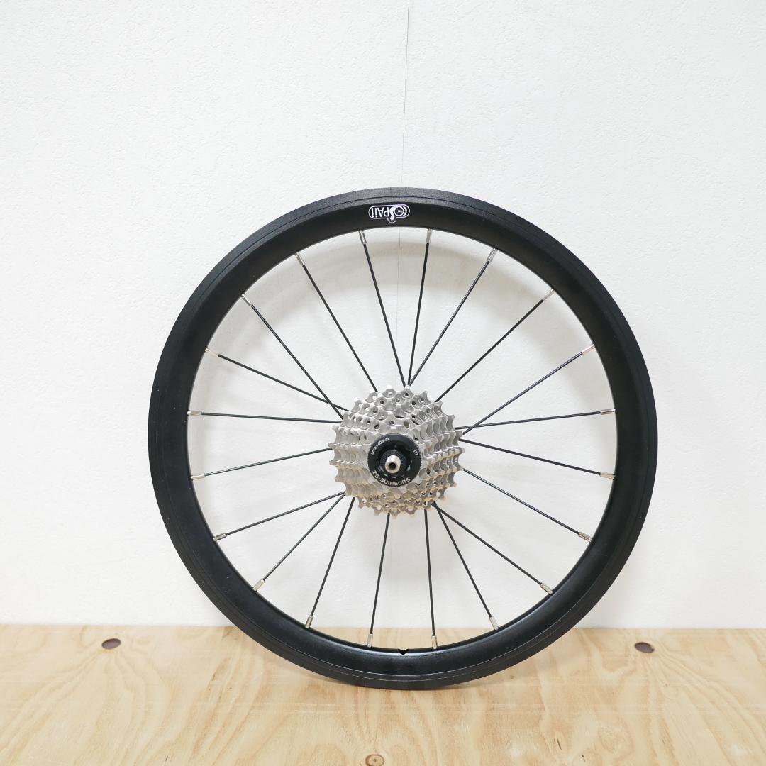 BROMPTON 2-7速用　フルーブラック　超軽量910グラム　ホイールセット BROMPTON 2-7速用 フルーブラック 超軽量910グラム ホイールセット