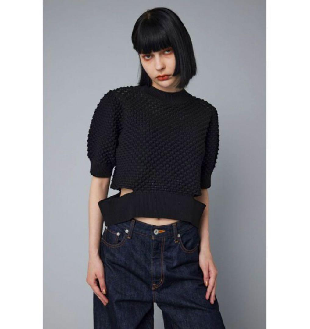 HeRIN.CYE ヘリンドットサイ 3D stitch knit tops