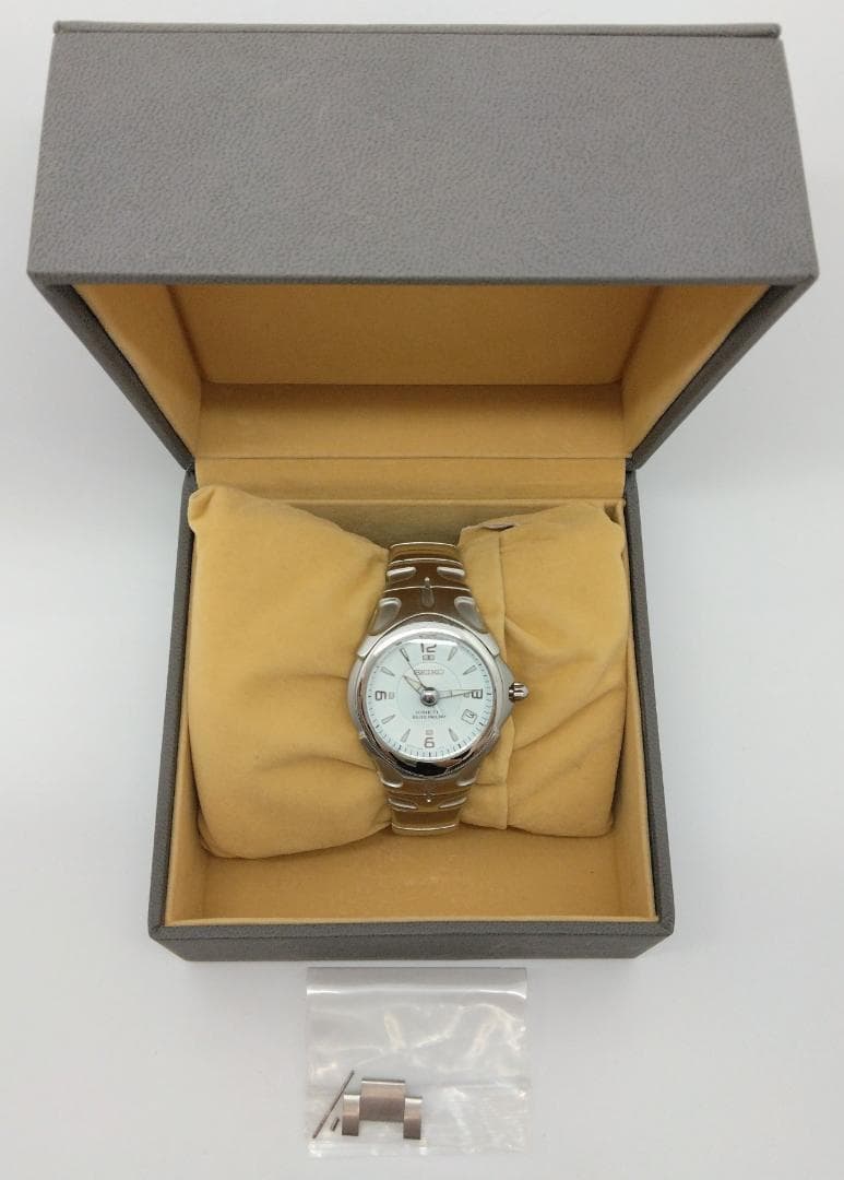セイコー 腕時計 キネティック メンズ 自動巻き 外箱有 中古品 (02075)