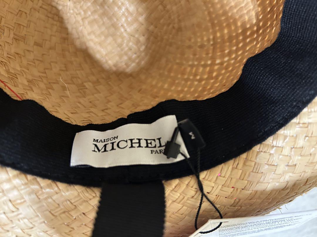 MAISON MICHEL ストローハット Mサイズ 帽子