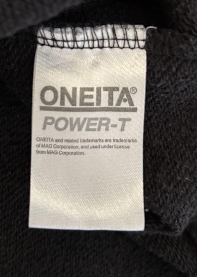 ONEITA オニータ　無地　ブラック　ラグラン　スウェット