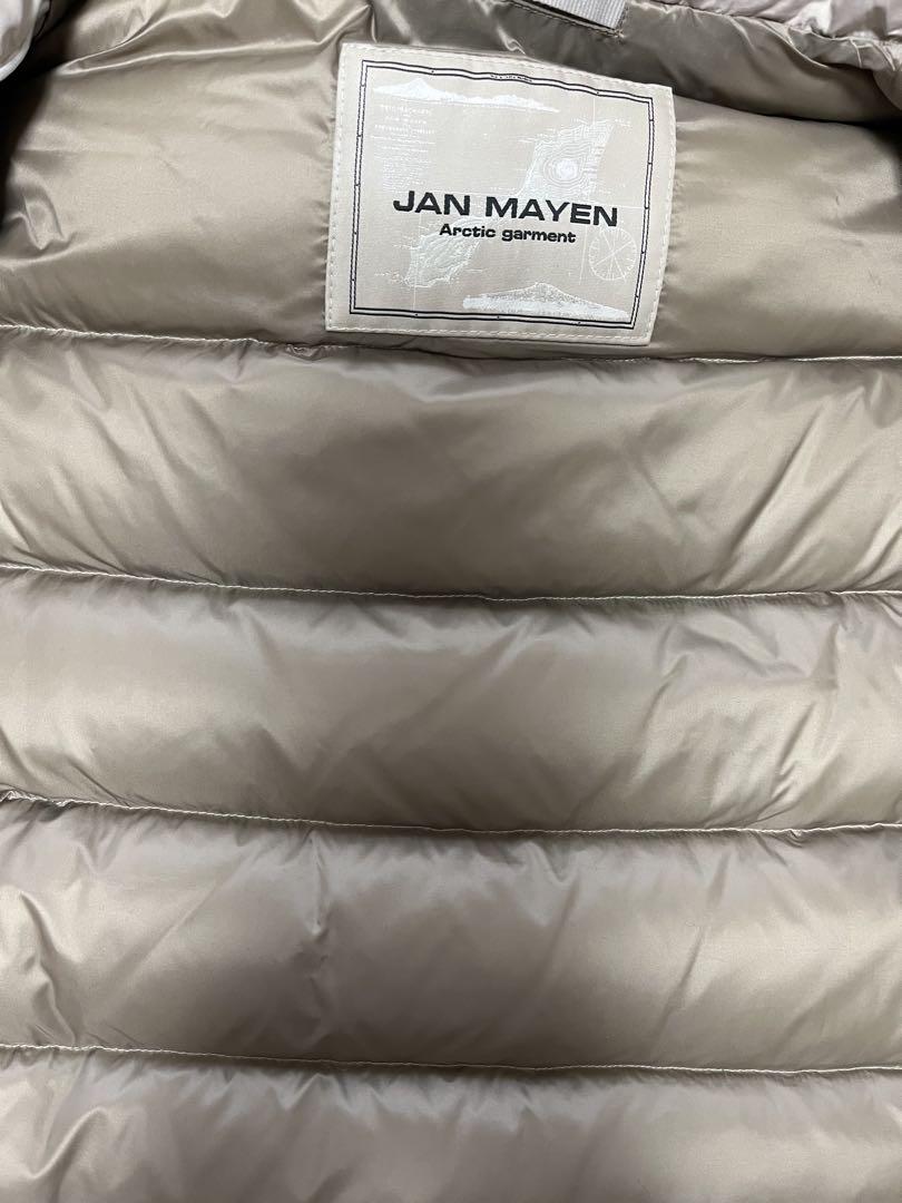 【新品】JAN MAYENベージュダウンジャケット フード付き　M