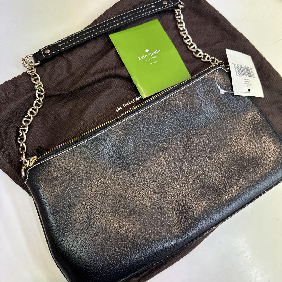 新品未使用　タグ付き　kate spade クラッチバッグ 黒 新品未使用 タグ付き kate spade クラッチバッグ 黒 - メルカリ