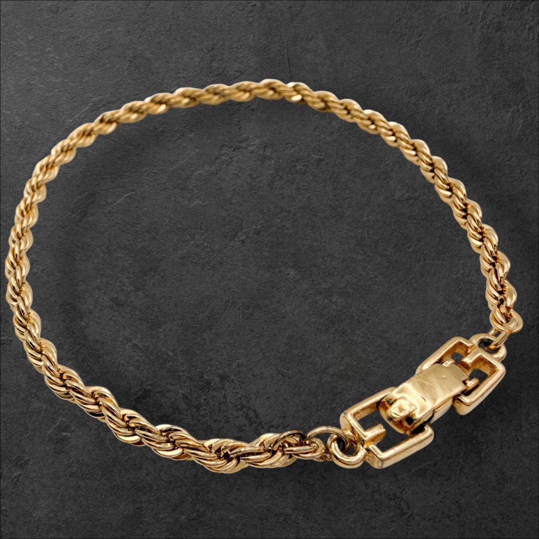 ジバンシー ヴィンテージ ブレスレット チェーンデザイン ゴールドGivenchy