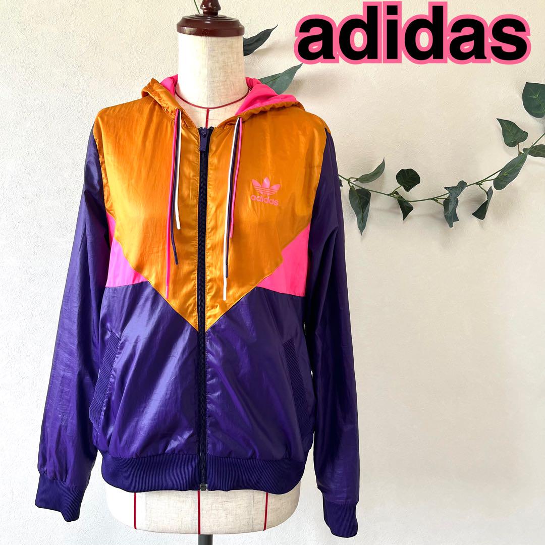 adidas トレフォイルロゴ デサント製 マルチカラー トラックジャケット 80s adidasアディダス トレフォイル ロゴ マルチカラー 切り替え