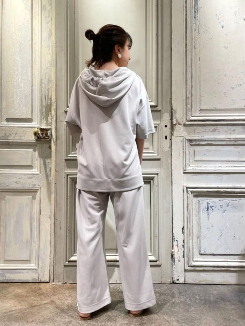 BEARDSLEY ドライタッチパンツ　ブラック　ビアズリー　ワイドパンツ　1