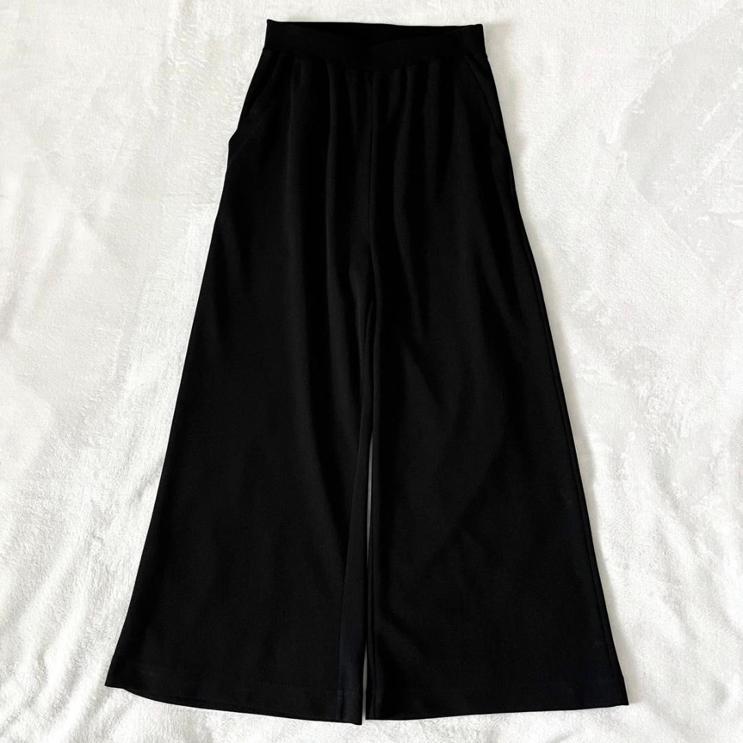 BEARDSLEY ドライタッチパンツ　ブラック　ビアズリー　ワイドパンツ　1