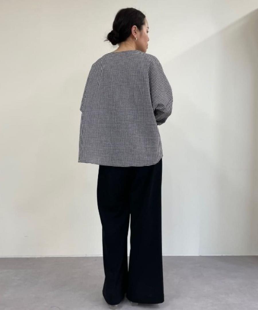 BEARDSLEY ドライタッチパンツ　ブラック　ビアズリー　ワイドパンツ　1