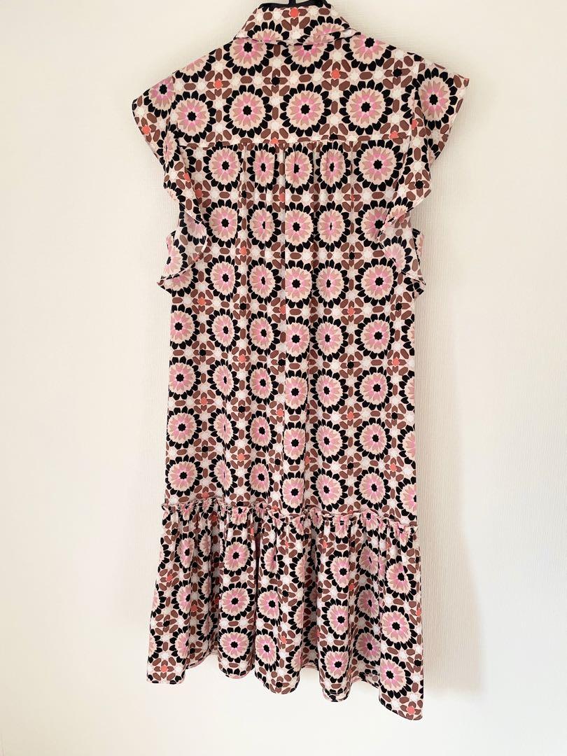 【新品】katespade ケイトスペード　ワンピース　160cm オーキッド ブルーム スモックド ドレス ワンピース / ドレス