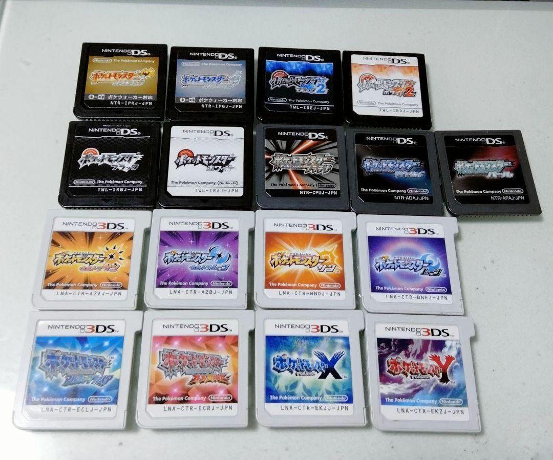ポケットモンスター ゲームソフト 17本セット ds 3ds 配布ポケモン大量 ポケットモンスター ゲームソフト 17本セット ds 3ds 配布